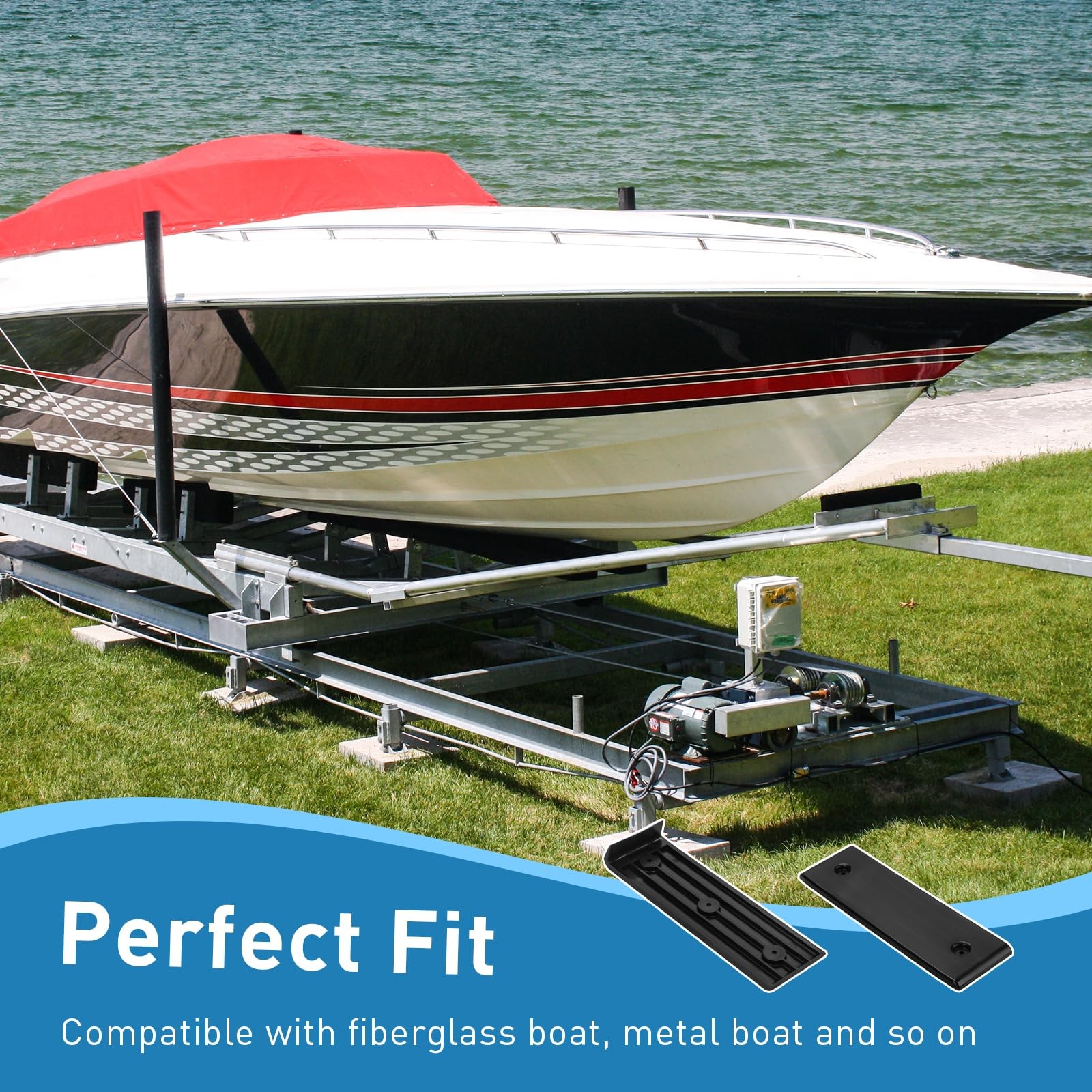 Apopip Boat Trailer Accessories Bunk Slides Pads, E-Z Slide…