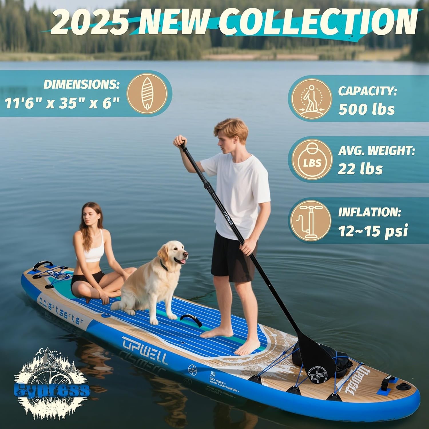 Durable 11’6″ SUP Package for Water Adventures