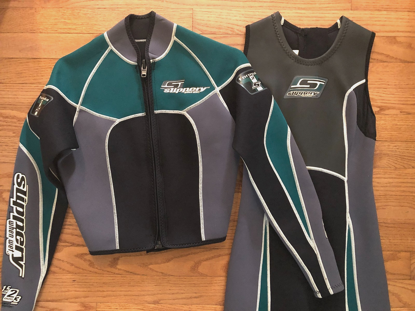 NWT Vtg Slippery When Wet 2-pc WETSUIT~Formula 2~Women Sz S~Surf SWIM Dive SCUBA