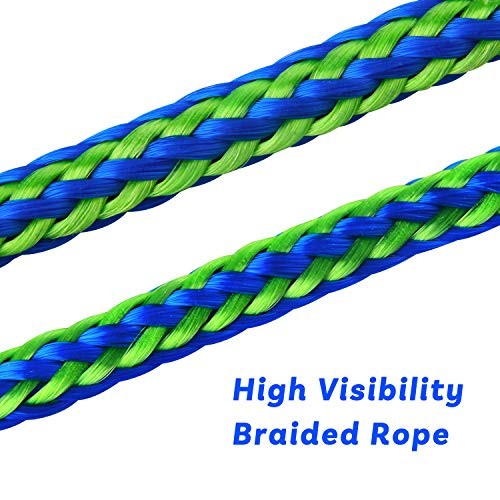 PWC Dock Lines Mooring Rope Bungee Dock Lines with Foam 2pack 0.39inch*10ft