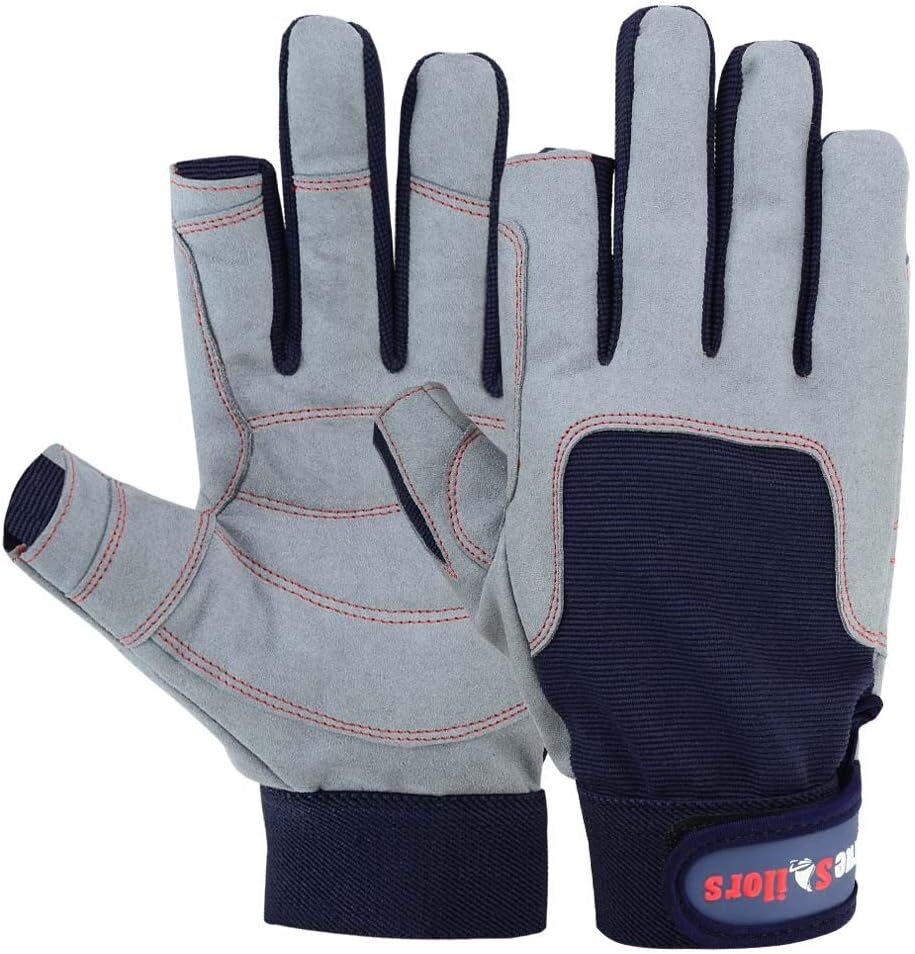 Sailing Gloves Cut Finger Grip Kayaking Surfing Fishing Men Women Deckhand Glove