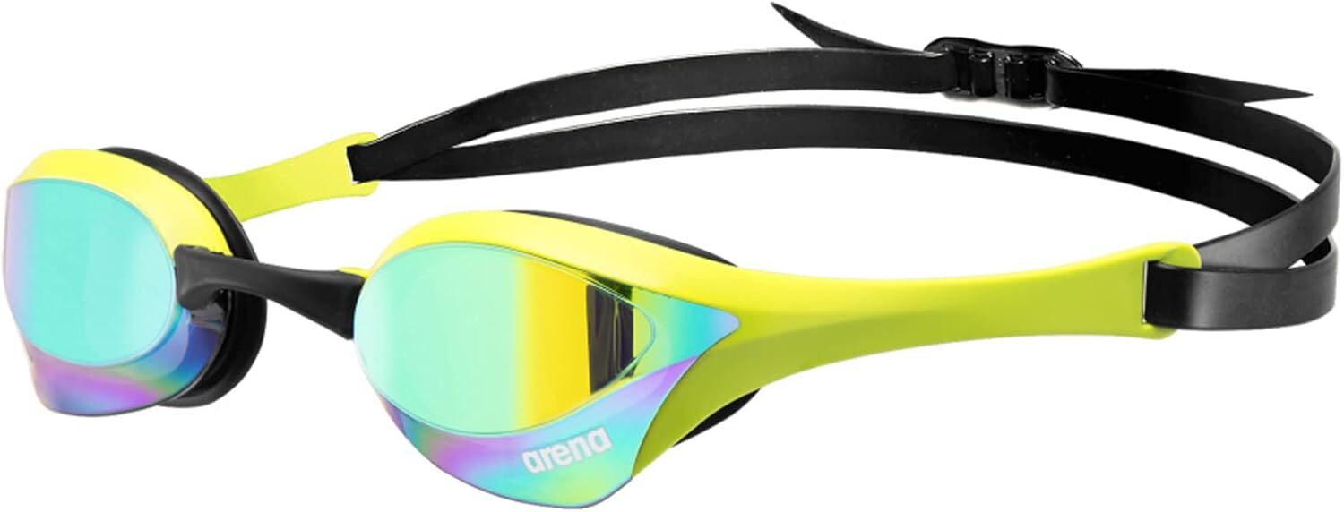 Arena Unisex Cobra Ultra Swipe Mirror Lens, Swim Goggles, Emerald/Cyber Lime