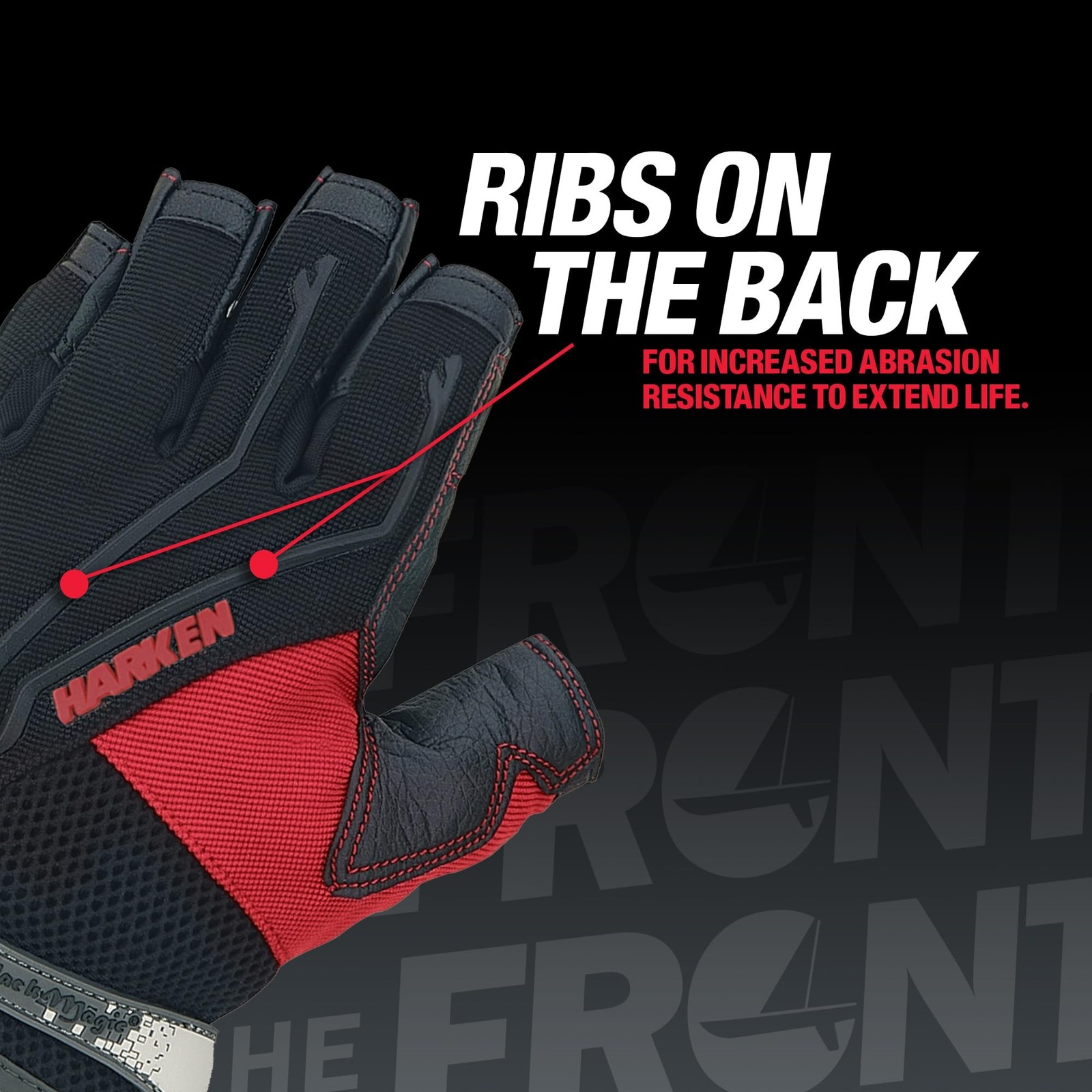 Harken Sport Men’s Full Finger Reflex Gloves Small Black