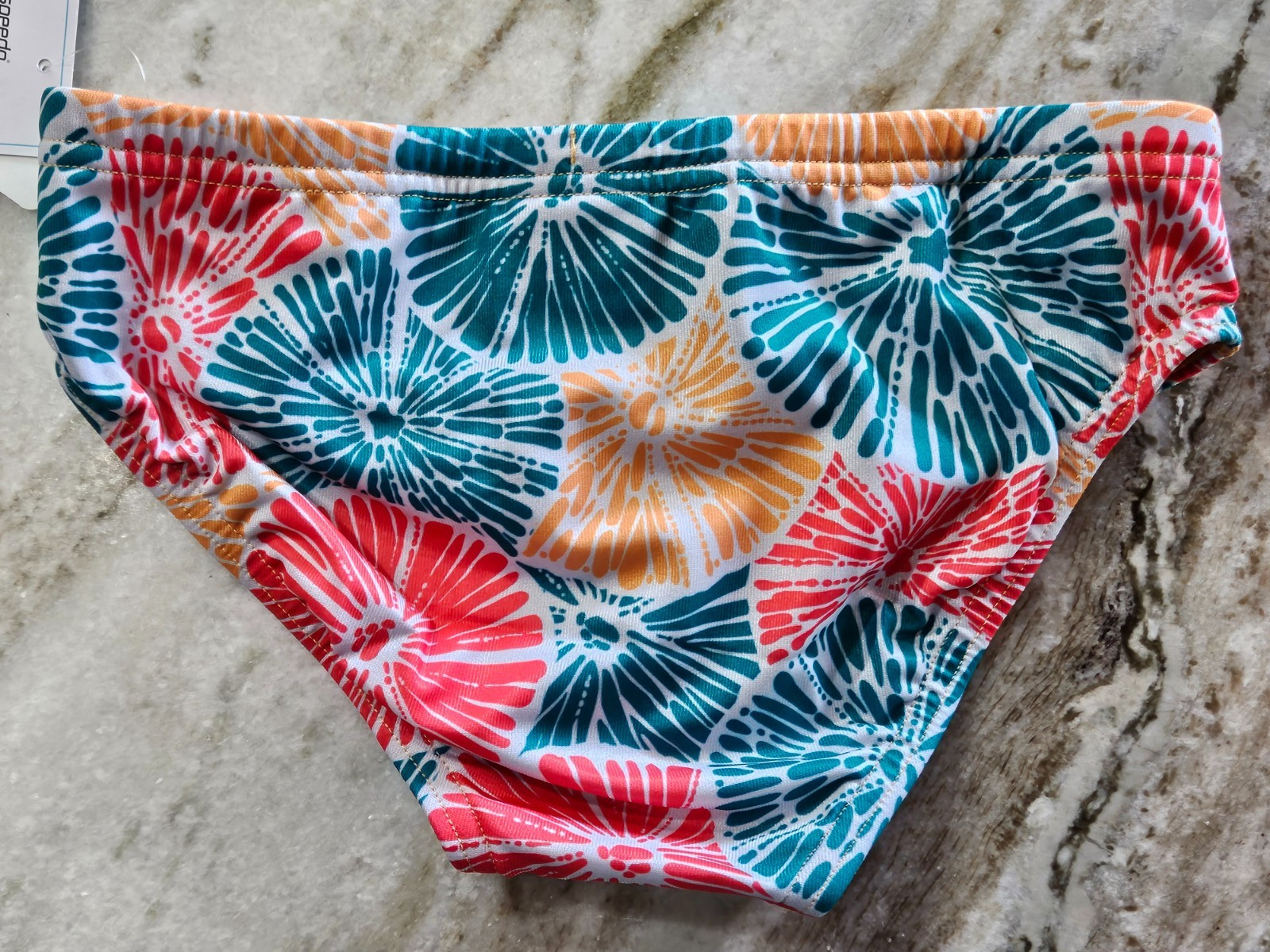 Speedo Eco Endurance REPREVE Vibe Collection Citrus Swim Brief Size 26 FREE SHIP