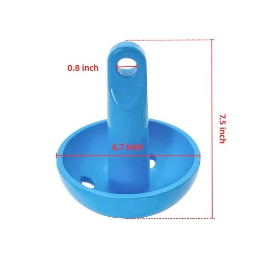 XIALUO Marine Mushroom Anchor Kit 8 lb Blue PE Coated Kayak Anchor Accessories