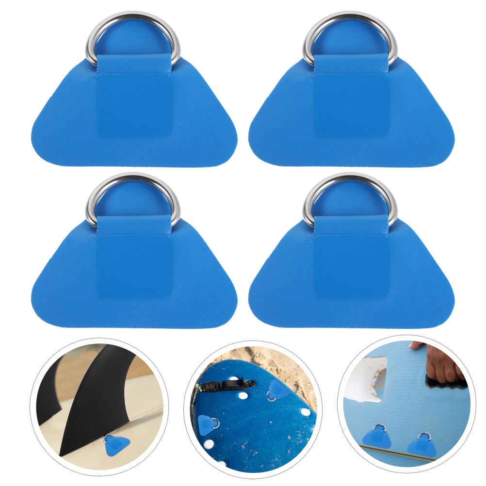 4 Pcs Inflatable Patch Holder Canoe Attachments Boat Cord Hooks Deck D-ring