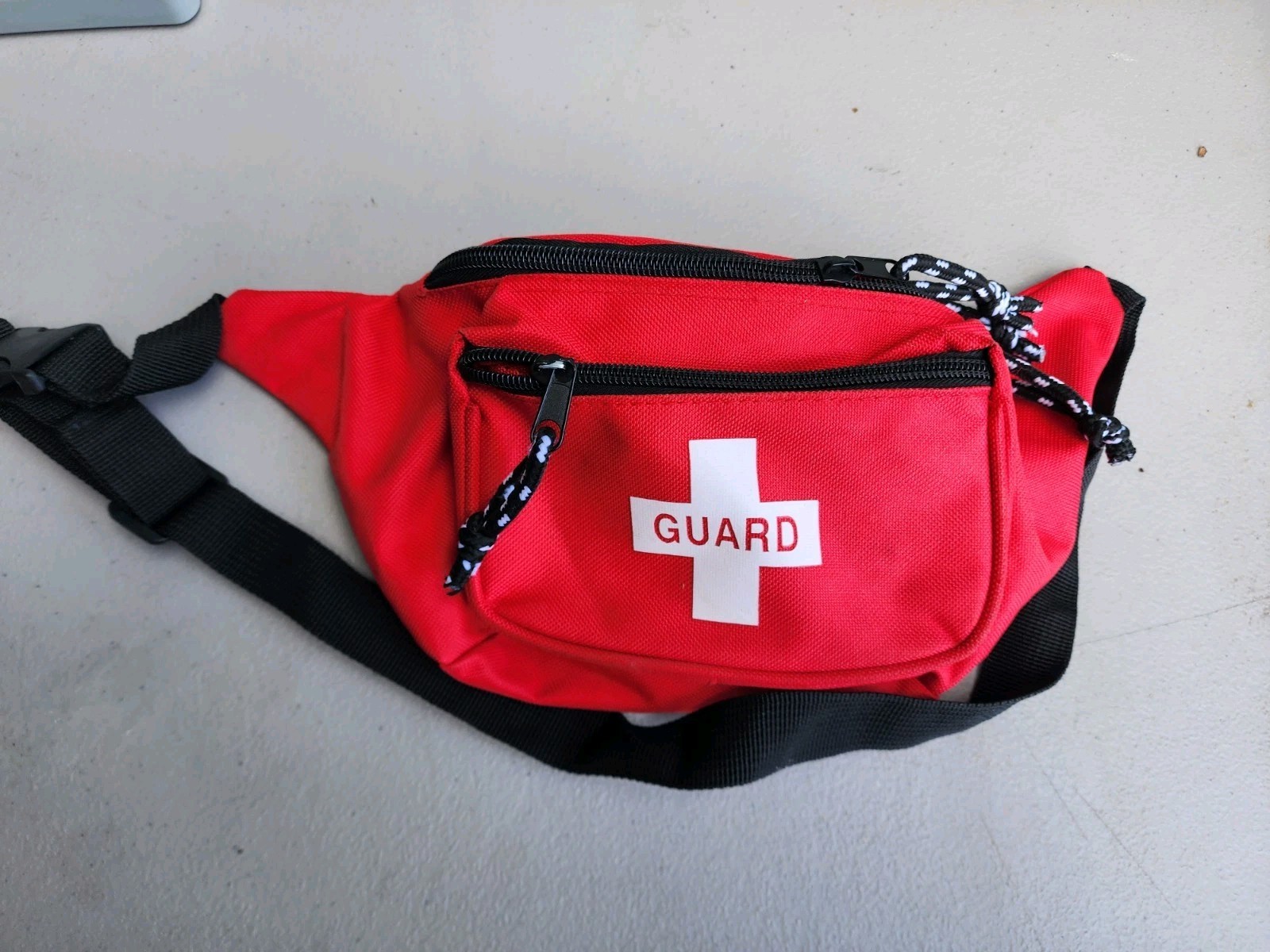 Red Lifeguard Hip Pack Fanny Pack First Aid Medical Kit Pouch