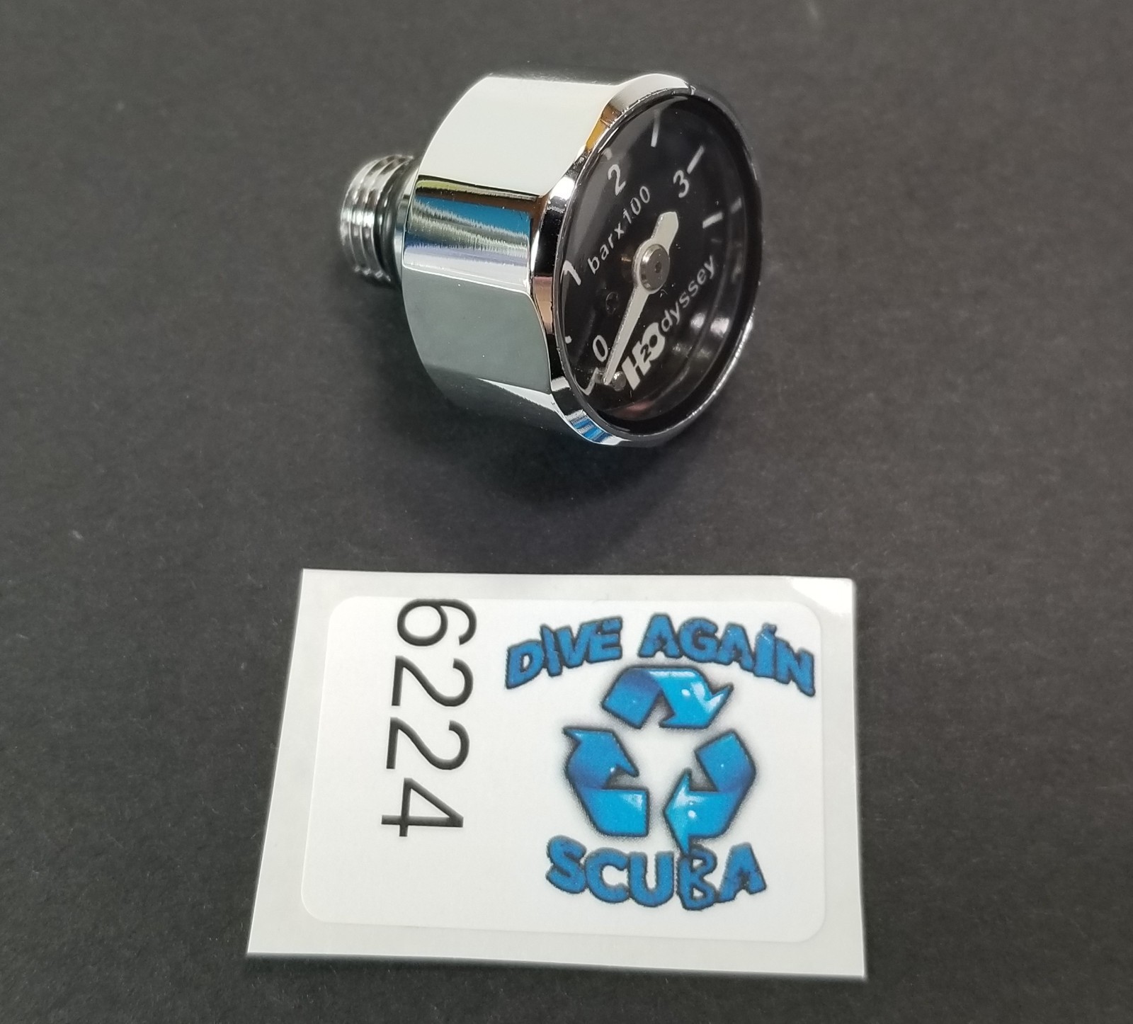 H2Odyssey 350 BAR Scuba Dive Pressure Gauge SPG Pony Bottle 1st Stage Mini