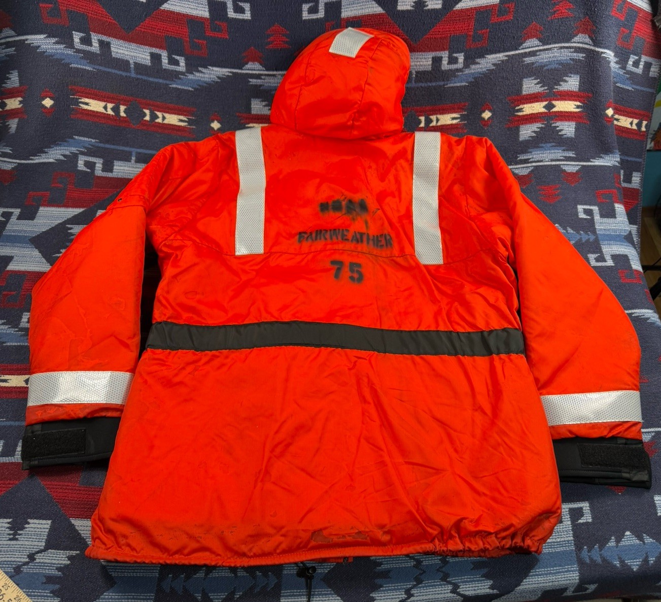 Mustang Survival Orange High Viz Flotation Life Jacket MJ1534 Rescue Men’s XL