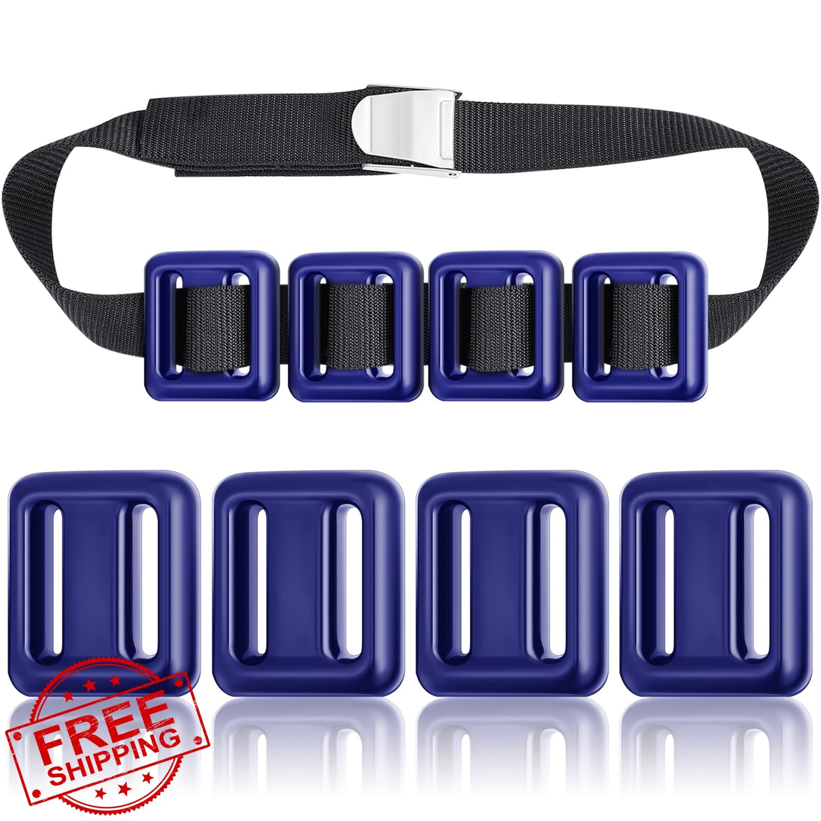 Tellegloww Dive Weights Belt 1.1lb Black