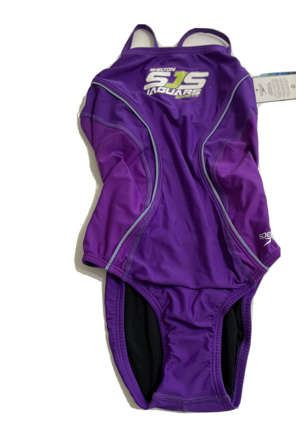 Speedo Swimsuit Girls Competition Sz 28 NEW Purple Practice Suit “Jaguars”