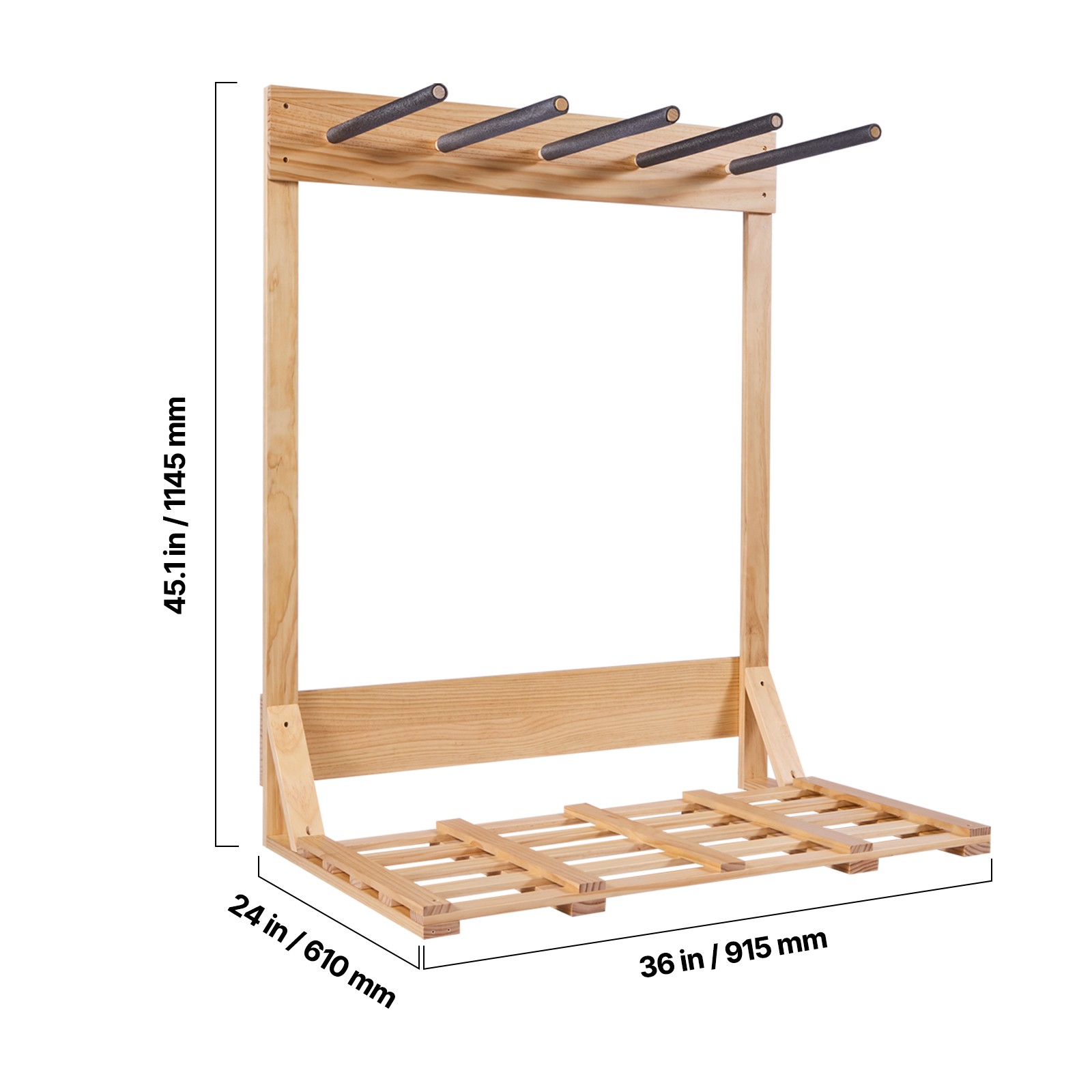 Uimoso Vertical Surfboard Rack with 4 Levels for Storage and Display
