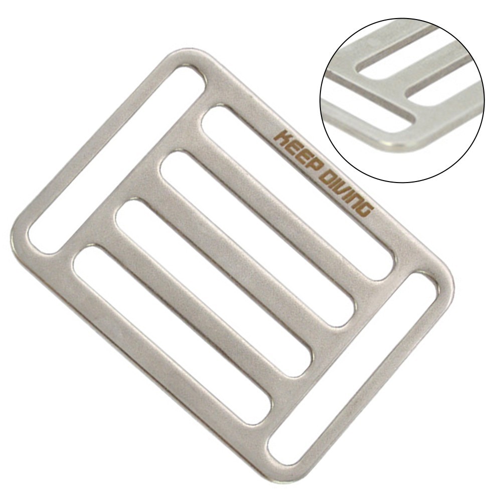 Adjustable Scuba Diving Weight Belt Slid Keeper for Various Webbing Sizes