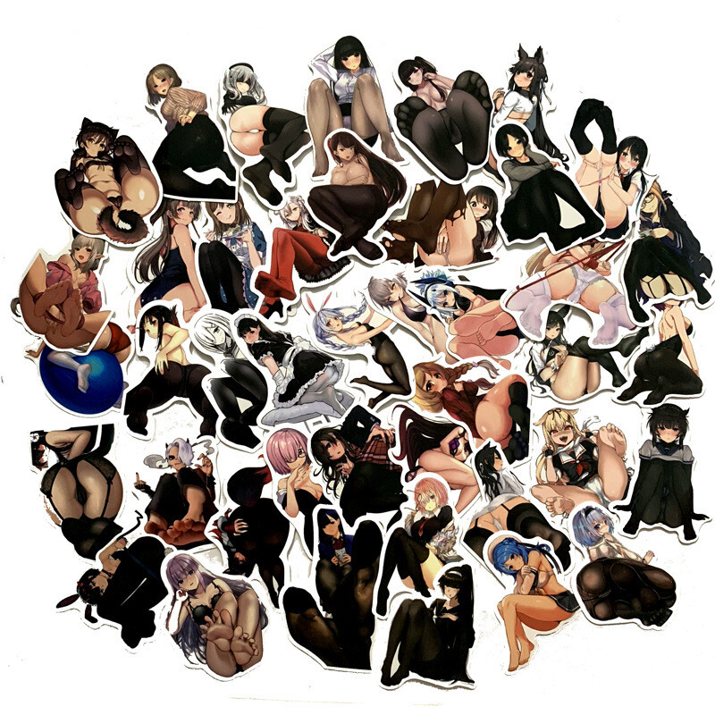100 Sexy Legs Anime Girls Stickers Waifu Women Hentai Ahegao Feet Vinyl