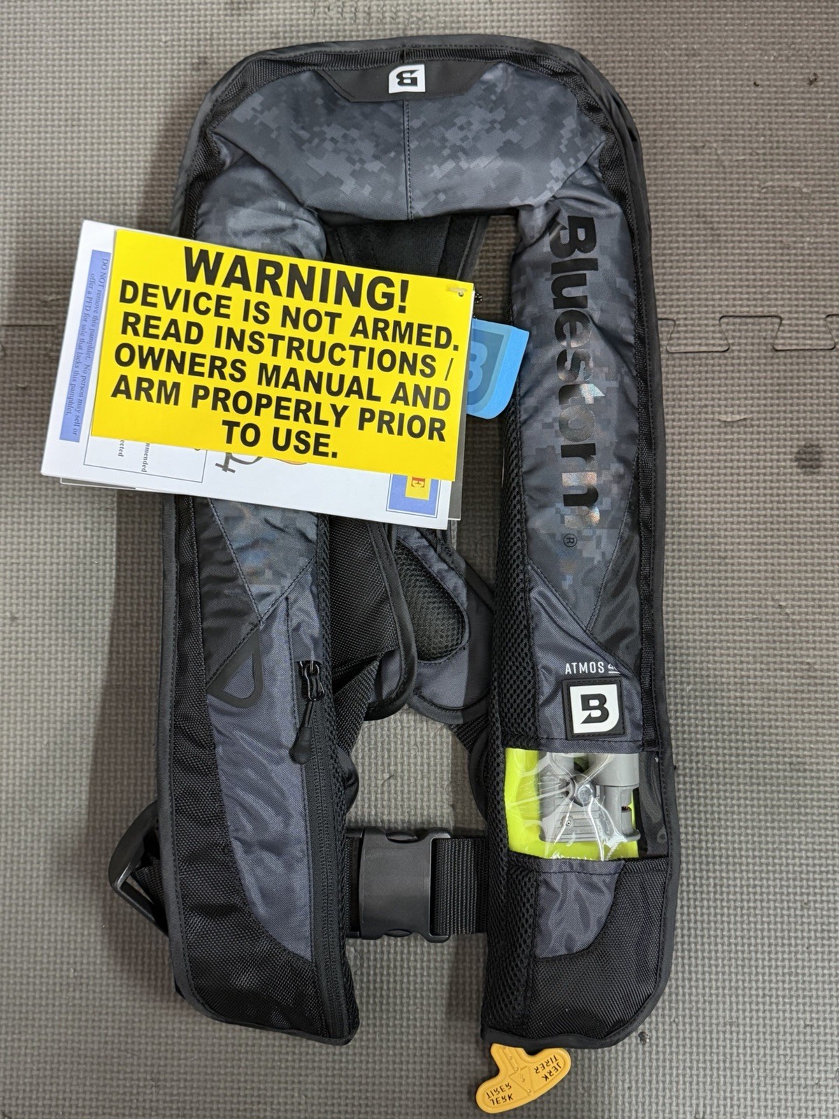 Bluestorm Atmos 40 Inflatable AUTOMATIC Life Jacket USCG Type 2 PFD, Apex Black