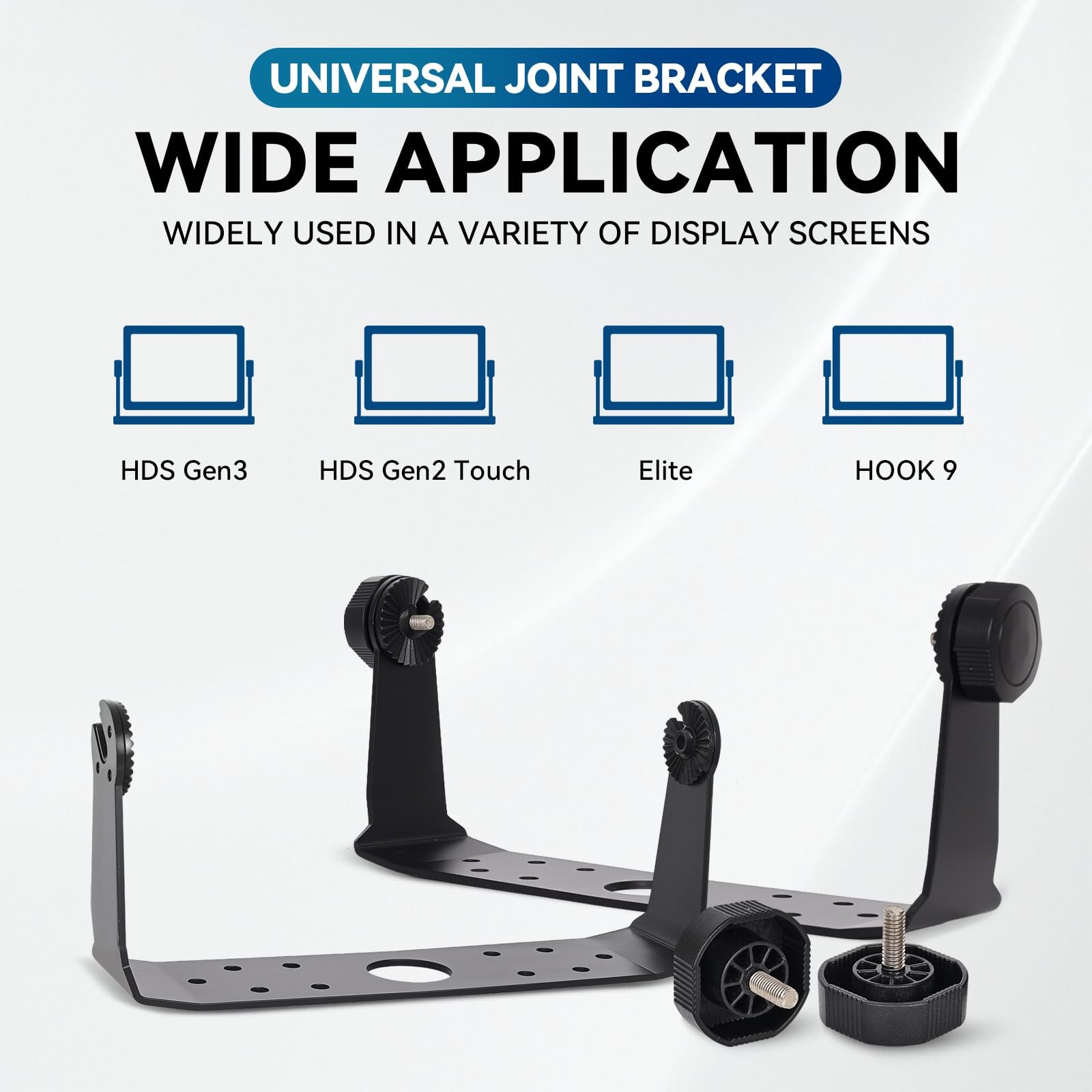 000-11020-001 Gimbal Bracket with Knobs Fits Lowrance 9” HDS Gen2 black