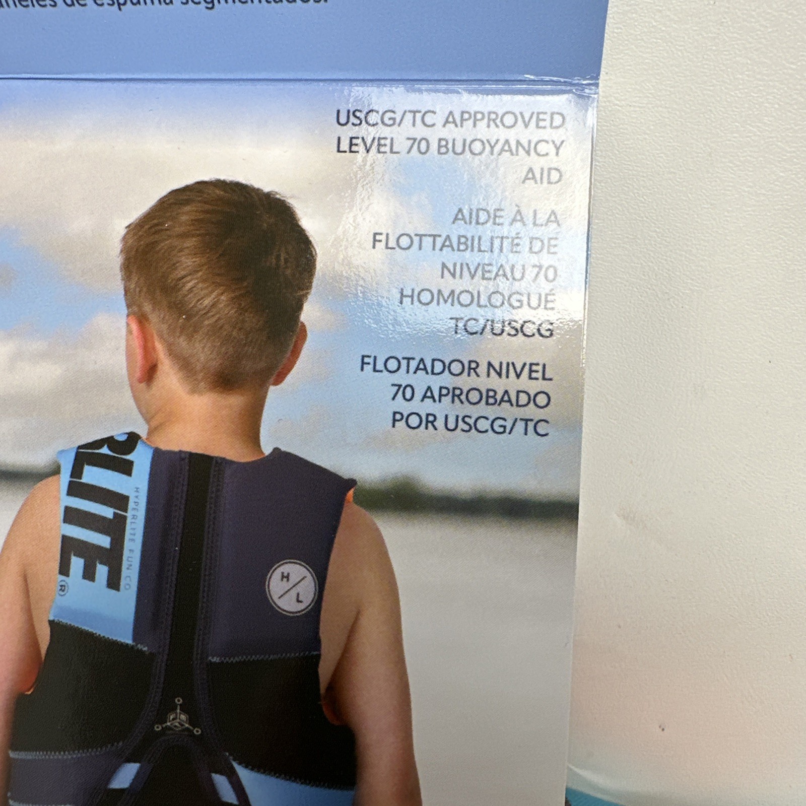Hyperlite Youth Life Vest, USCG Approved (55-88 lbs) Blue Black