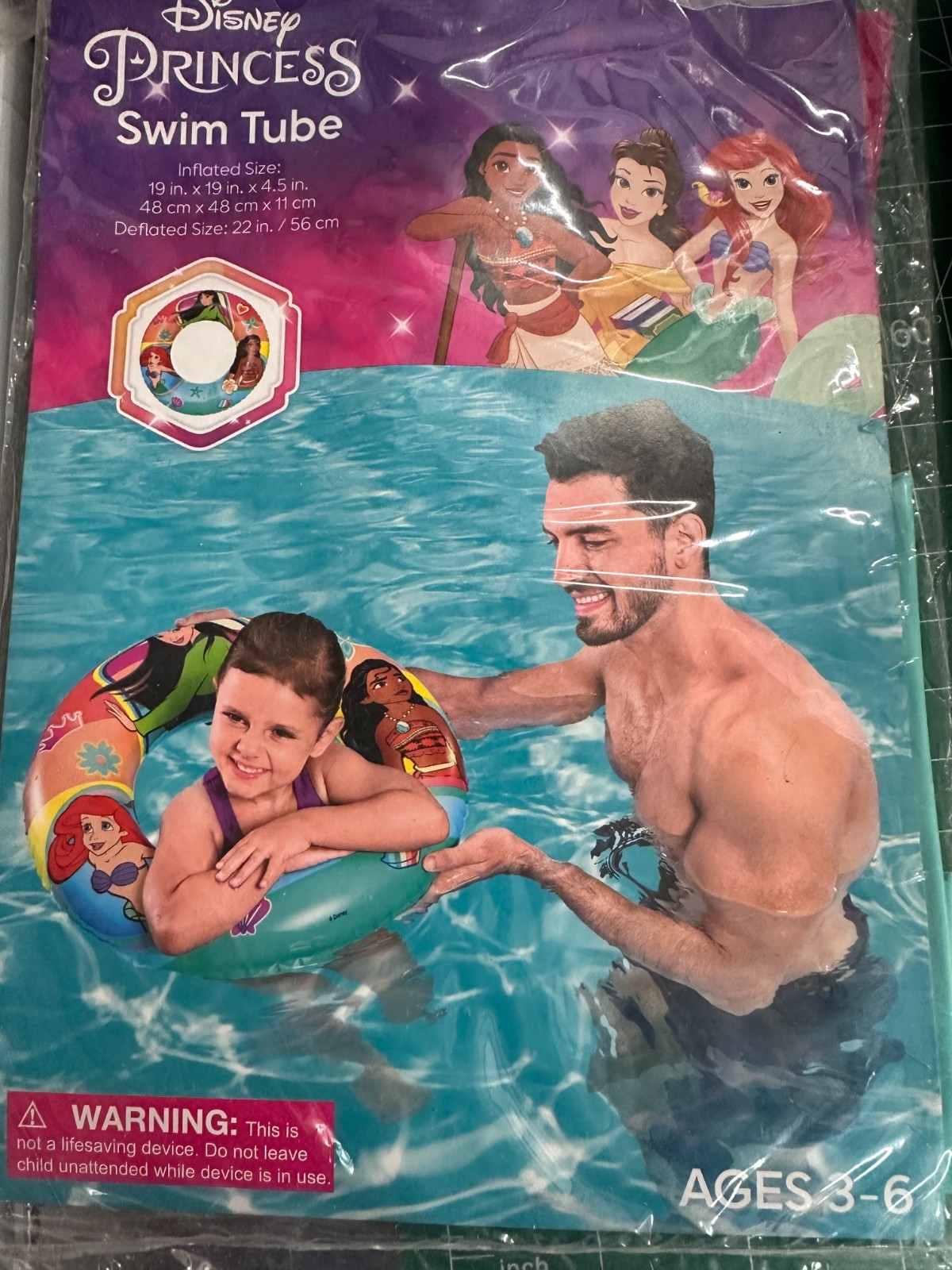 12-PACK Disney Princess Inflatable Arm Bands Swim Floaties Pool Kids Raft 3-6