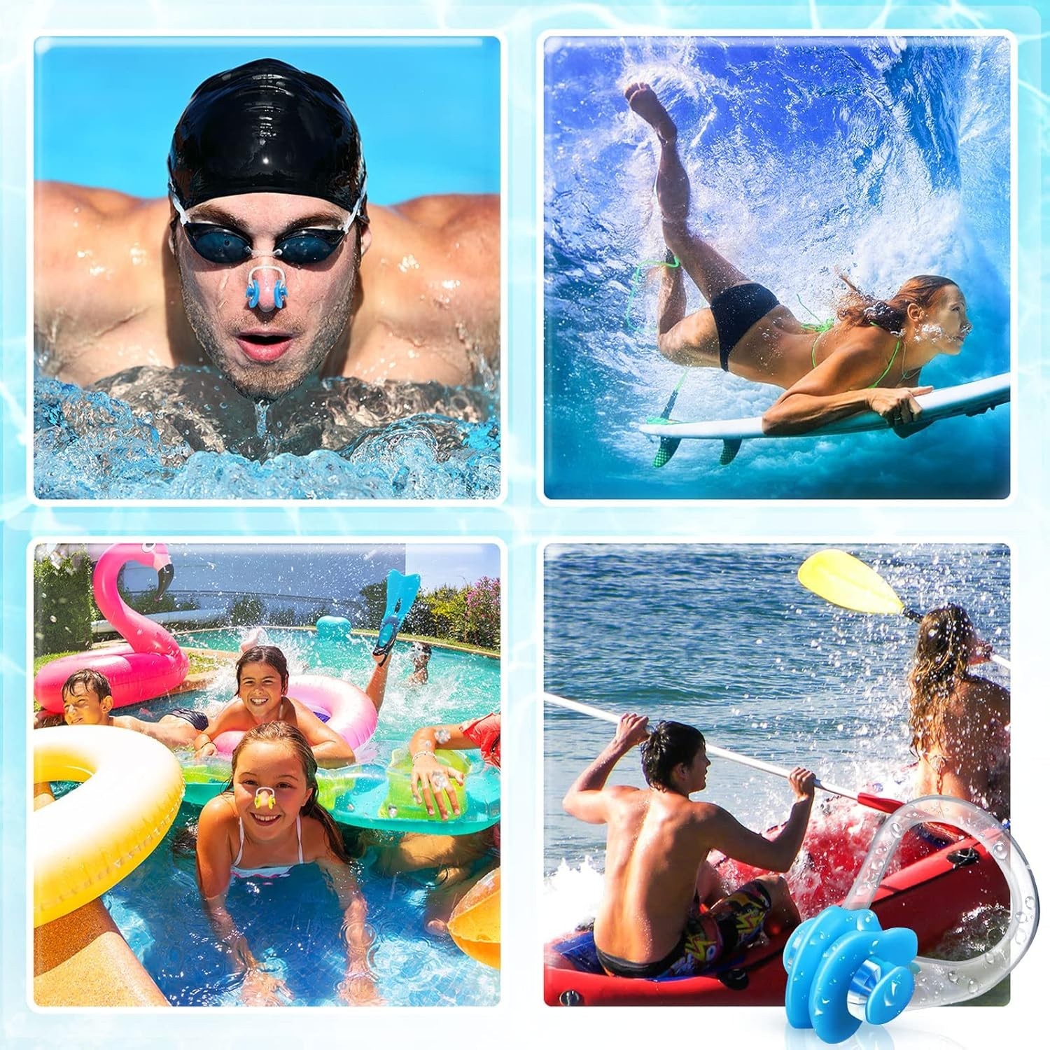 Waterproof Nose Plugs for Swimmers – 100 Pcs