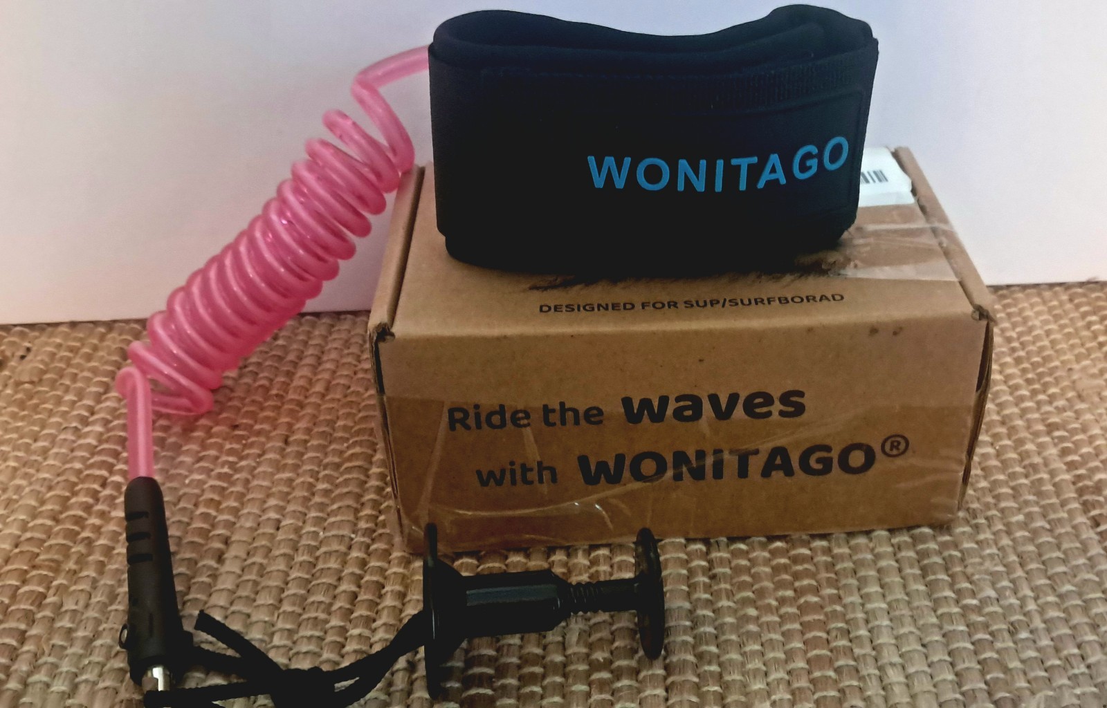 Wonitago 7mm Surf Leash 7′ Pink Surfboard Ankle Leash New Surfing Leash