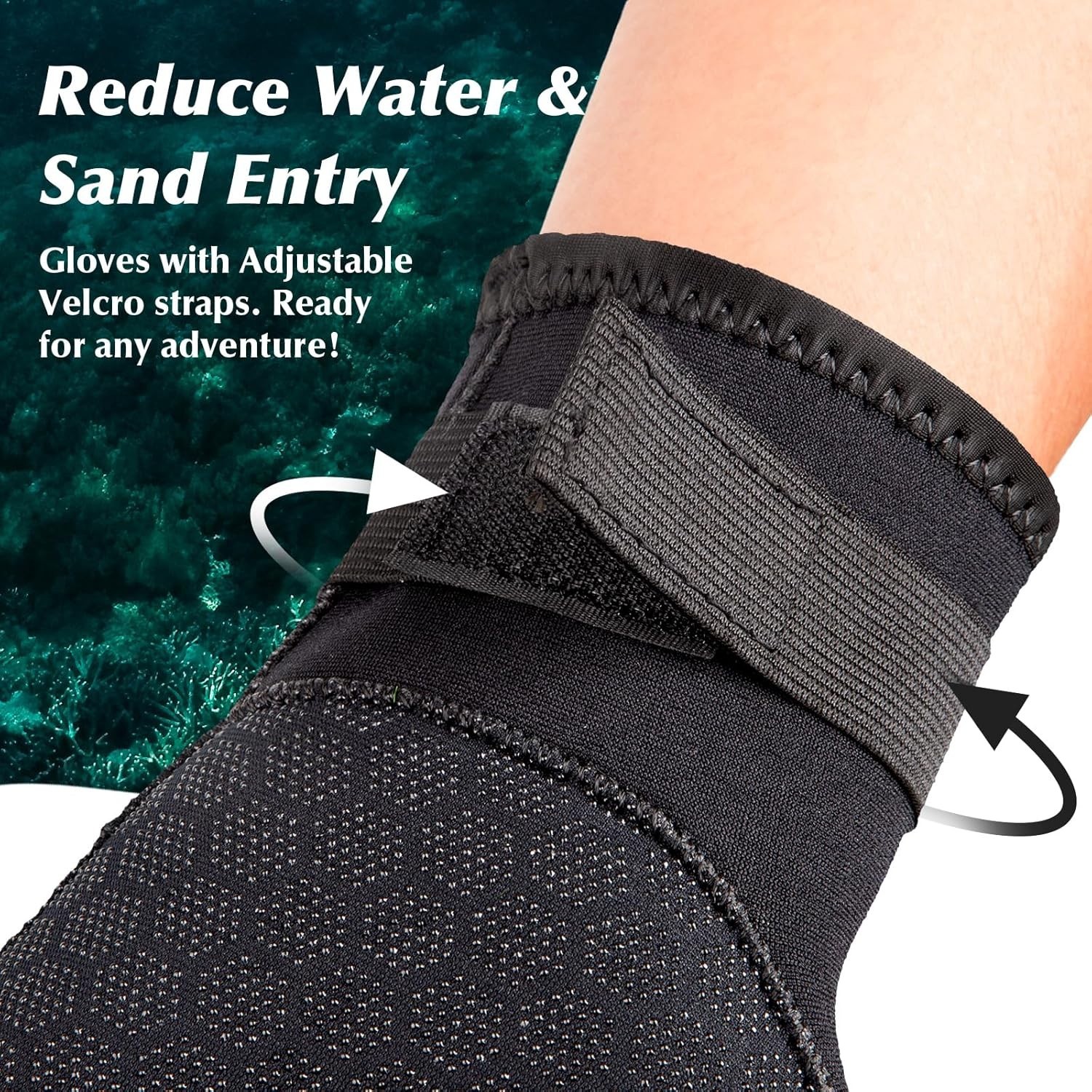 Neoprene Glove, Wetsuit Gloves 3mm with Waist Strap for Scuba Diving Snorkeli…