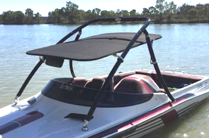 Wakeboard Tower Bimini Top PRO1350 Red 5 Years Warranty No Fading No Deformation