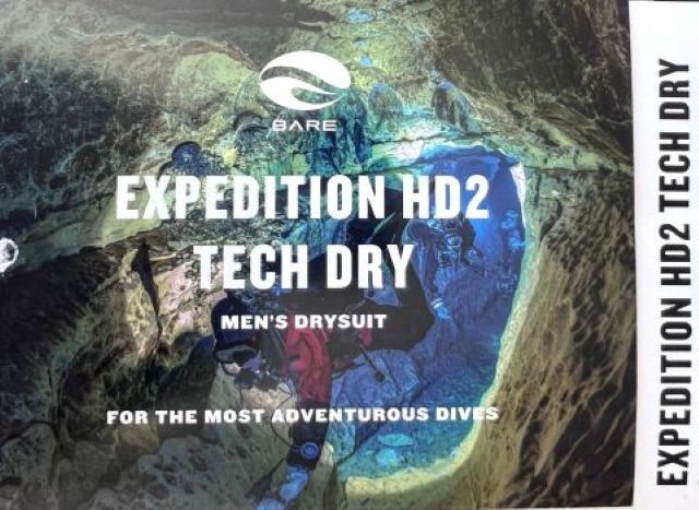 Dry Suit: Bare Expedition HD2 Tech. Black, Large, Excellent Condition, $1,000
