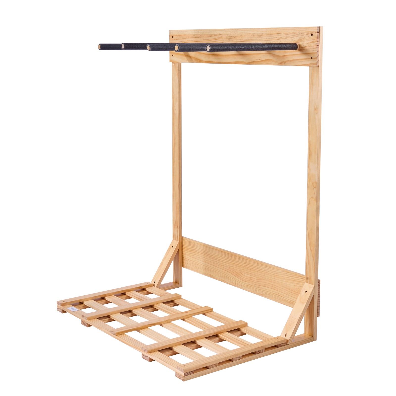 VEVOR Vertical Surfboard Stand 4 Tiers Wood Surfboard Rack for Storage & Display