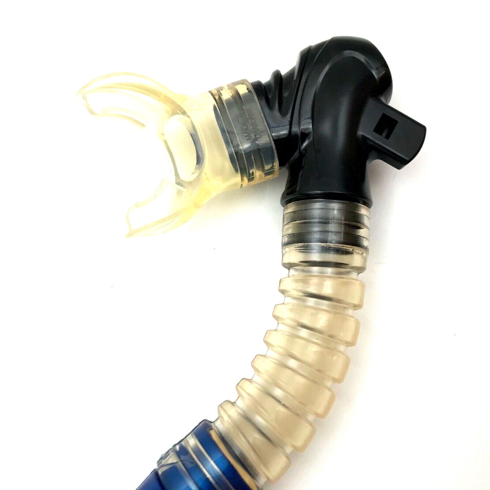 BODY GLOVE Adult Snorkel with Whistle Blue Rubber Plastic
