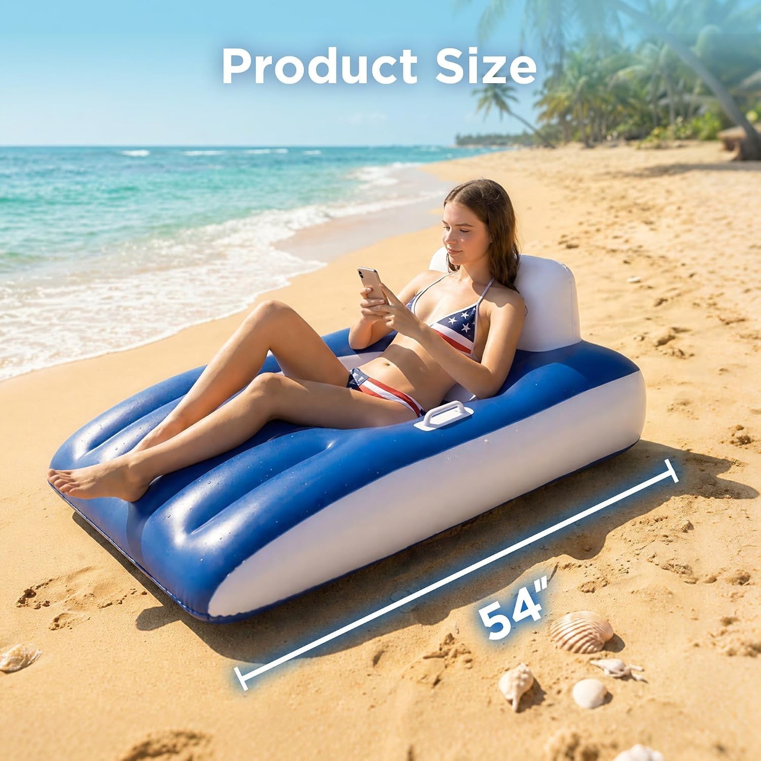 Inflatable Pool Lounge Floats Adult, Floating,Large Swimming Pool Sofa Floaties,