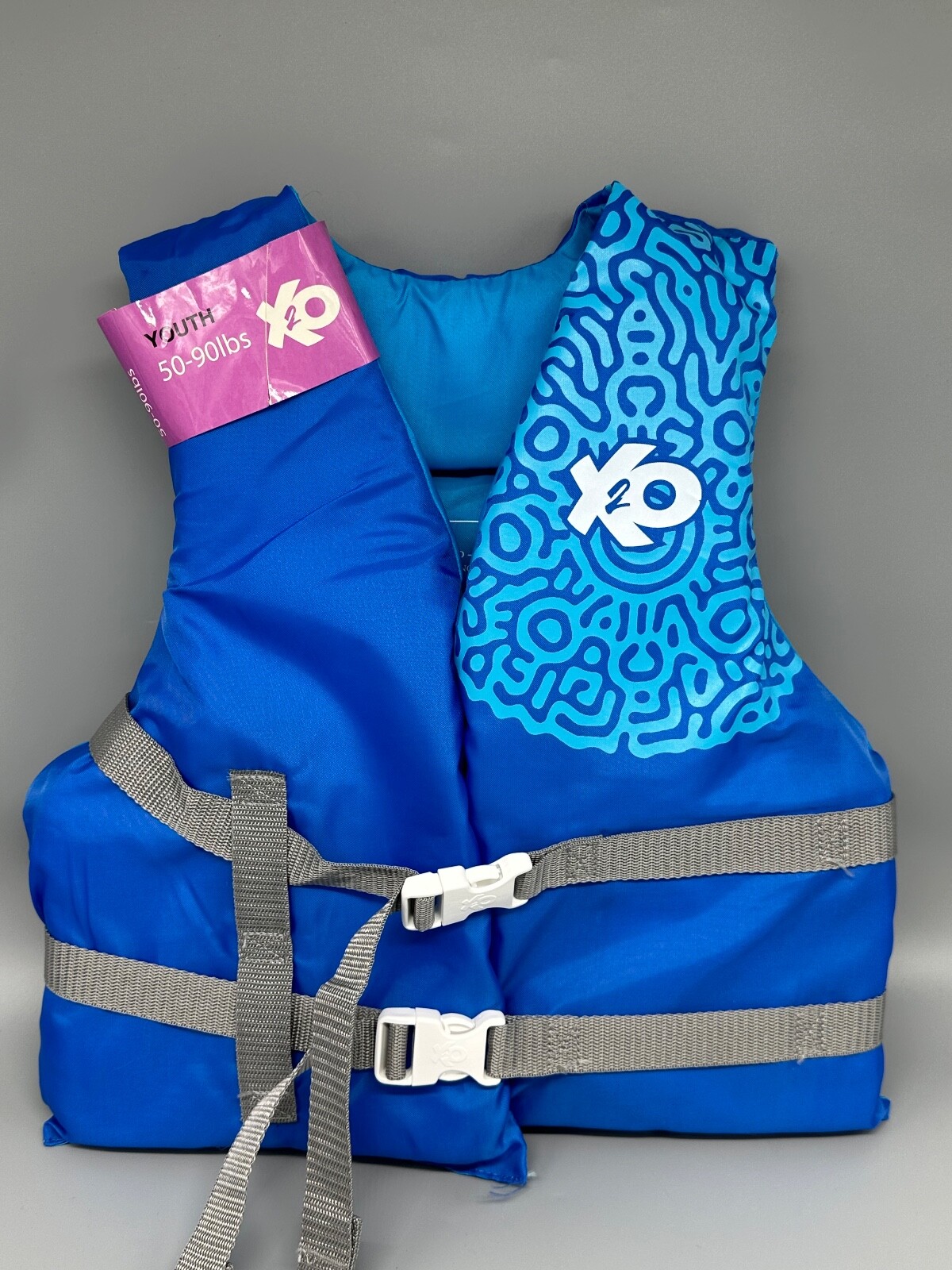New X2O Life Jacket Universal Youth Life Vest (50 – 90 Pounds) 710 Blue Ocean