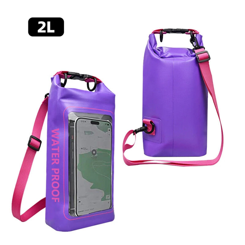 2L 5L Dry Bag Swimming Pack Touch Screen Outdoor Waterproof Kayak Storage Bag Tr