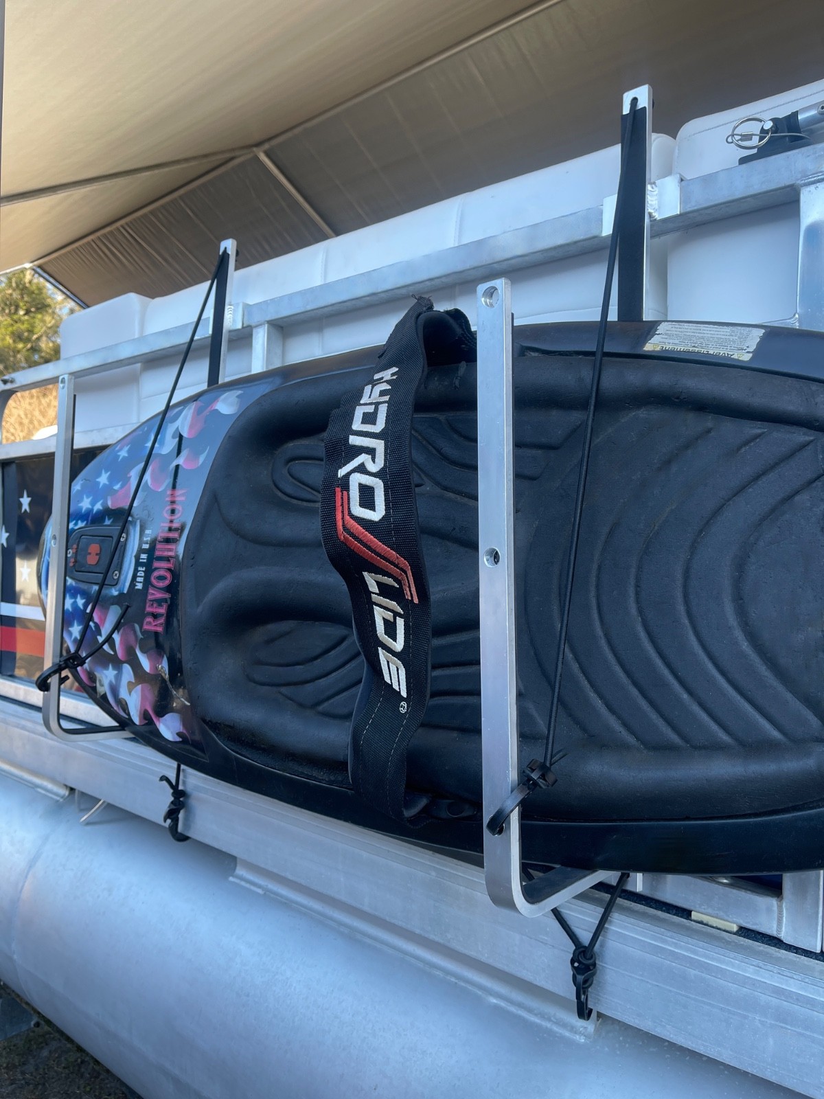 Pontoon Boat Solutions, Pontoon Boat Wakeboard/Paddle Board Solution, BLack