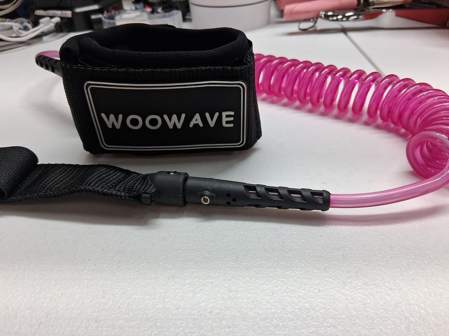 WOOWAVE SUP Leash 11 Foot Coiled Stand Up Paddle Board Surfboard Leash
