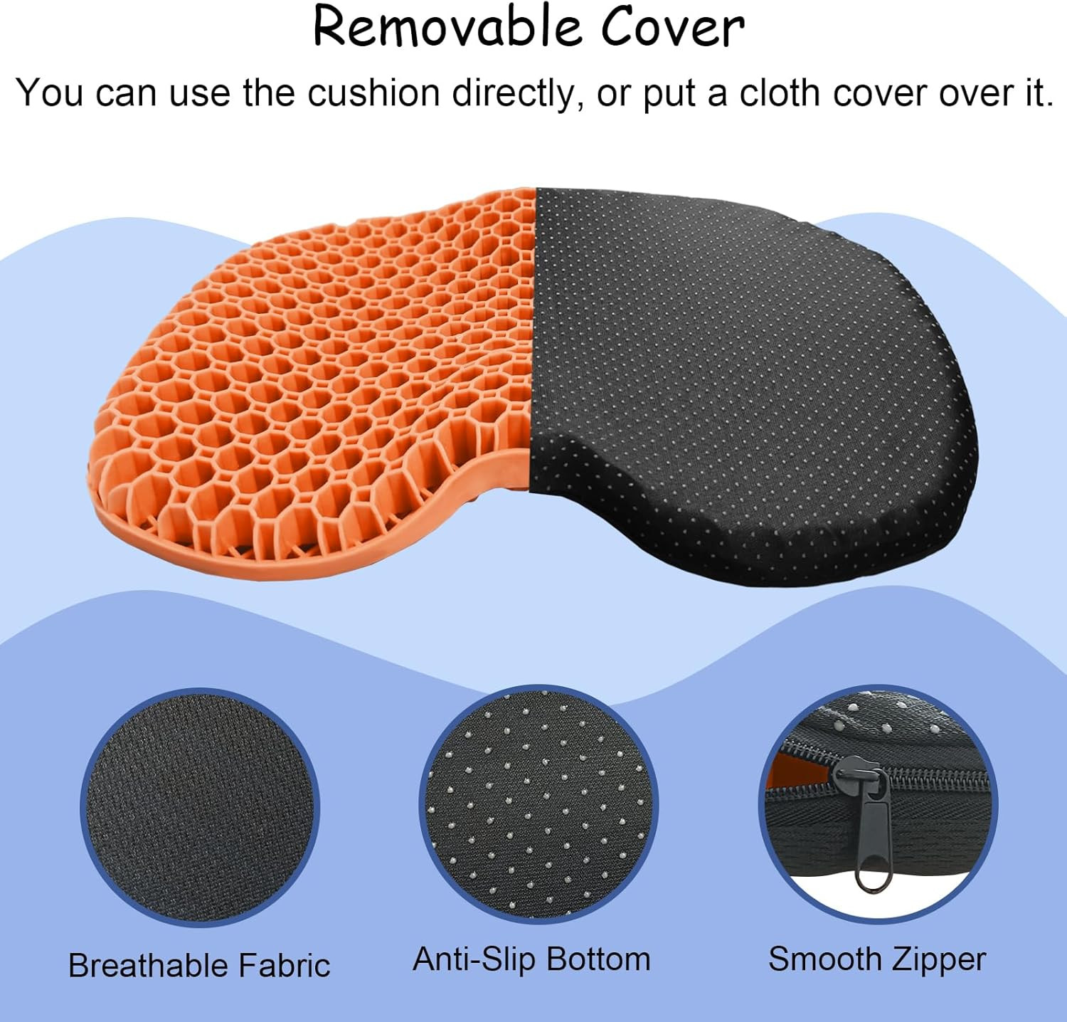 Anti-Slip Kayak Seat Cushion – Waterproof Thicken Gel Boat Kayak Canoe Rowing St