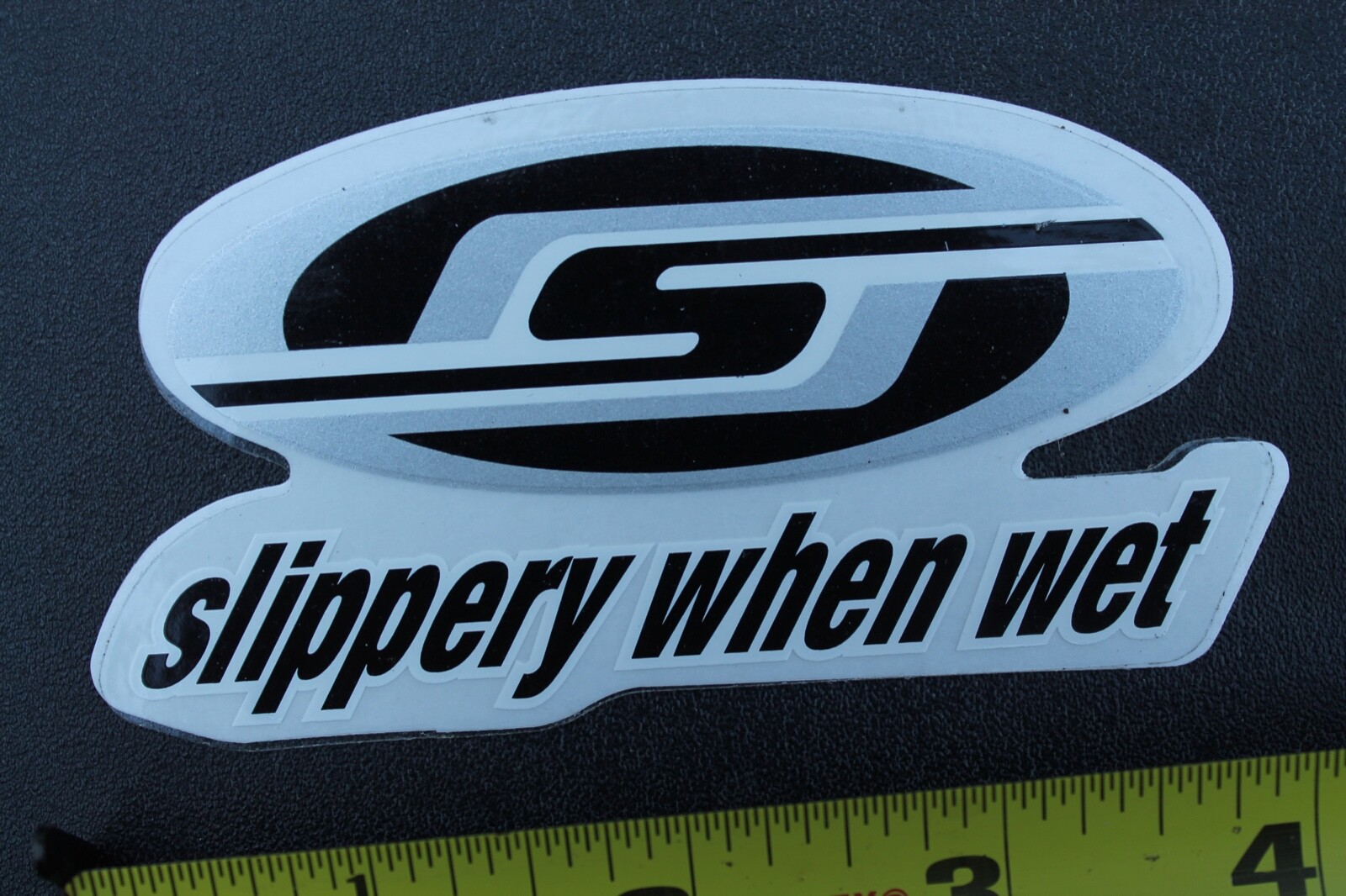 Slippery When Wet Silver Black Surfboards Clothing V33A Vintage Surfing STICKER