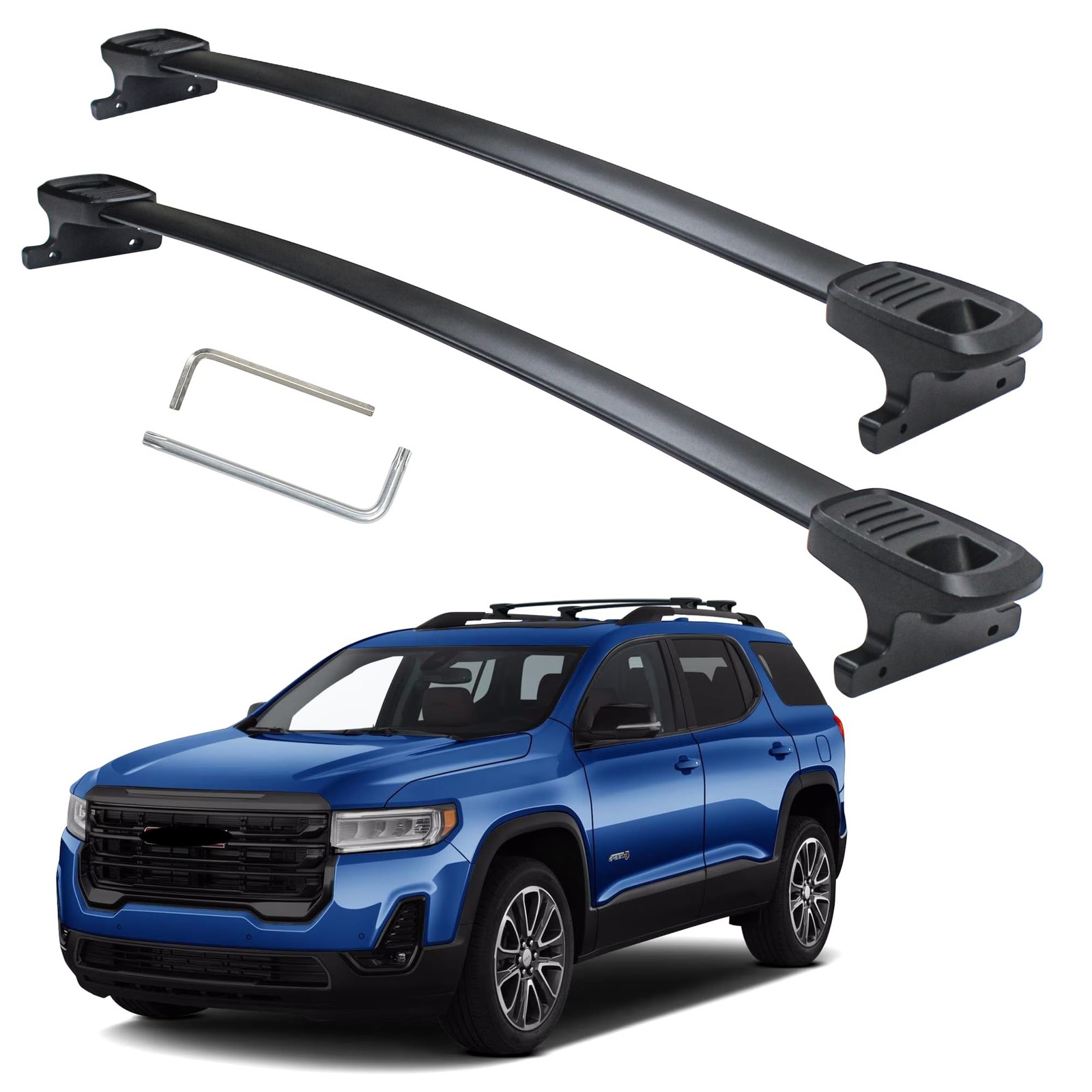 Heavy Duty 300lbs Loading Weight Roof Rack Crossbars Compatible for GMC Acadi…