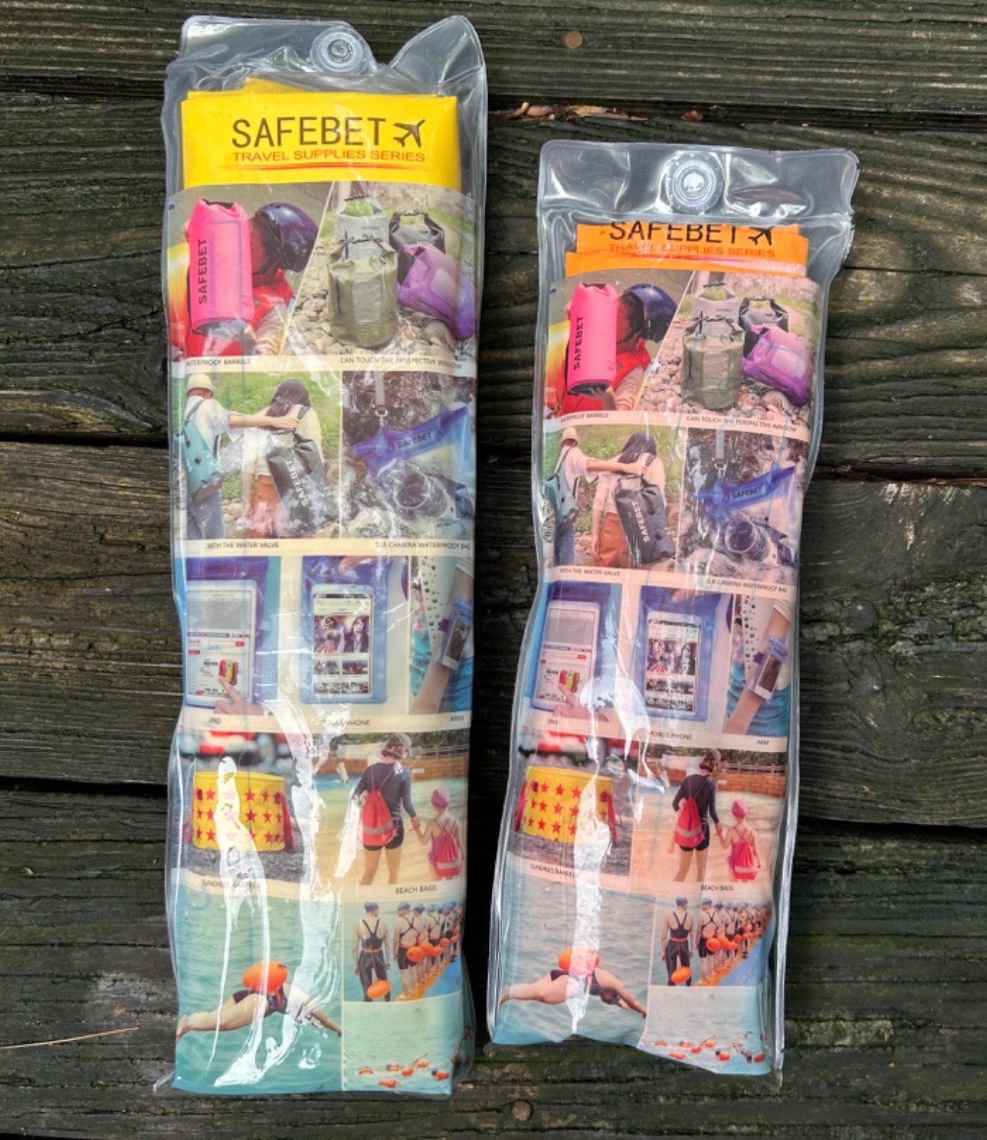 Safebet 20 L Yellow & 10L Orange Waterproof Dry Bags