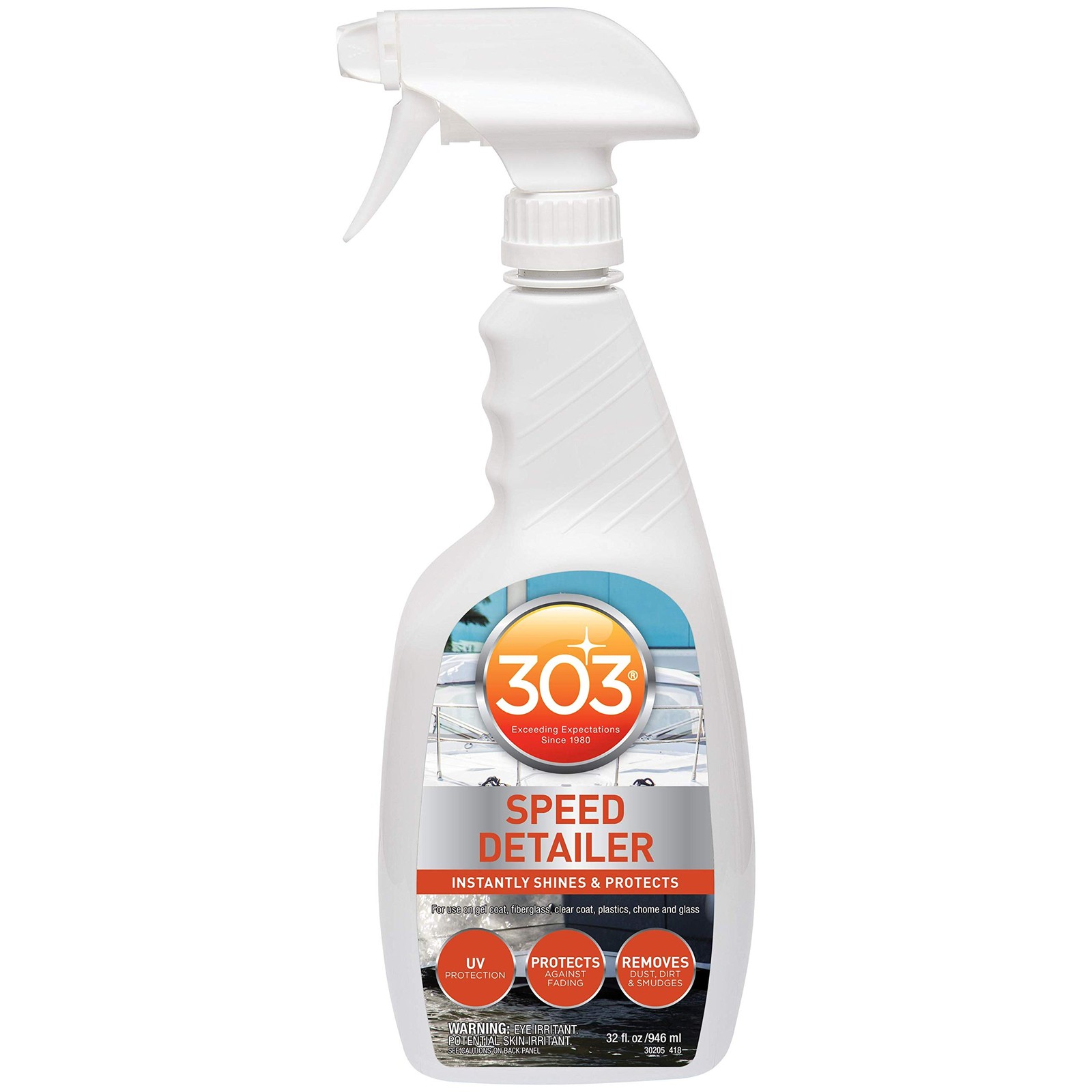 303 Products Marine Speed Detailer – Instantly 32 Fl Oz (Pack of 1), White