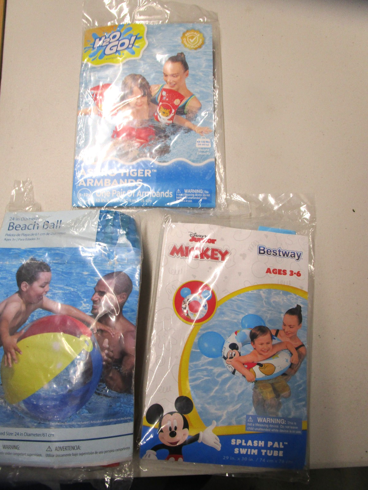 Beachball Arm Band Swin Tube Lot 3 Piece