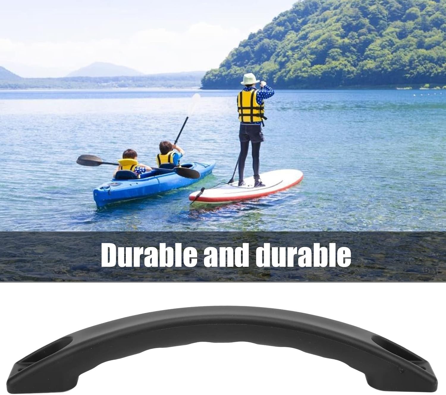 Kayak Handles, Black Nylon Marine Paddle Holder Carry Handle Mount Replacemen…