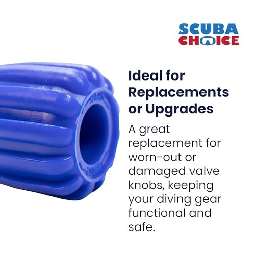 Blue PVC Valve Scuba Diving Gear Firm Grip 38.5mm OD 25.4mm ID Various Colors