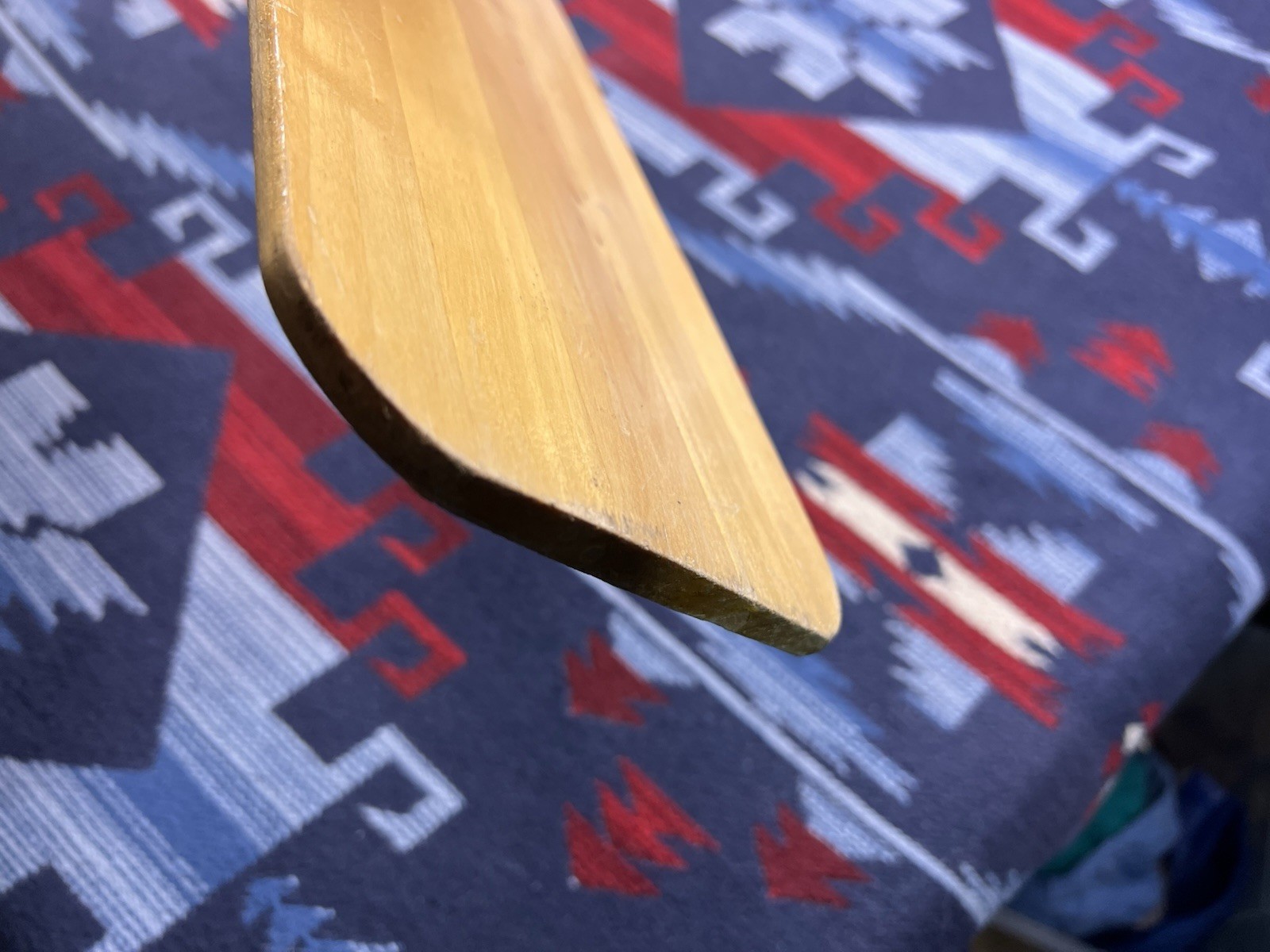 Vtg Wood Feather Brand Canoe Paddle 58” 59″ Beaver Lake Boat Wooden Lightweight