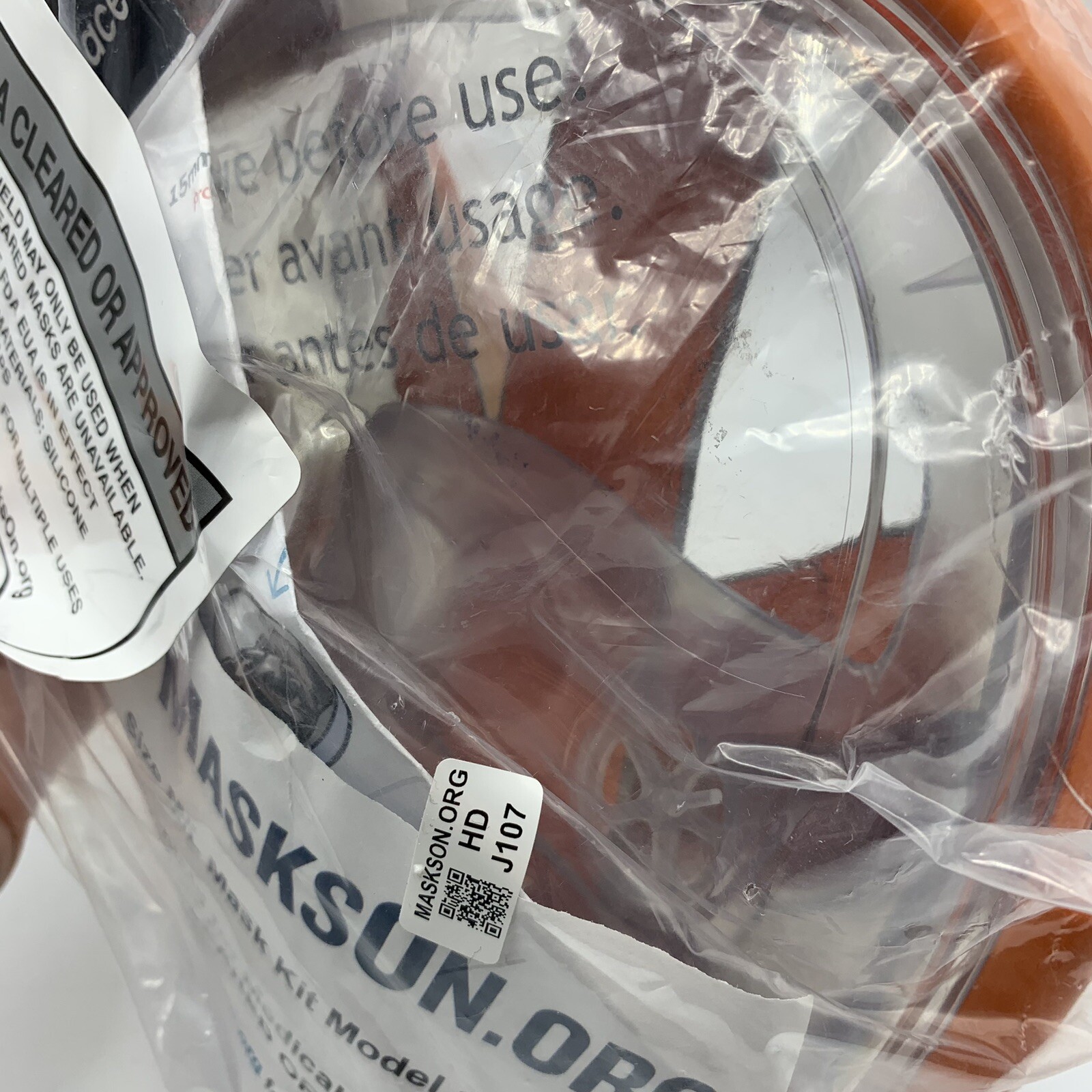 Ocean Reef ARIA Full Face Mask Size M/L Orange Model 110 Filter Not Included NEW