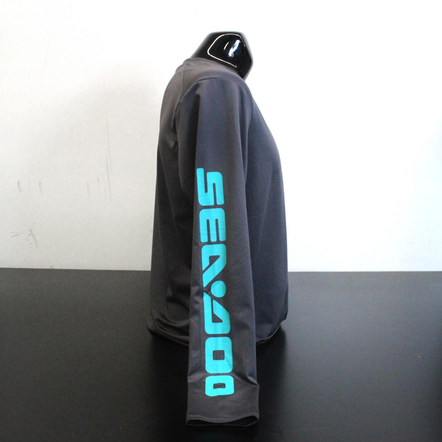 OPEN BOX OEM Sea-Doo Long Sleeve Rashguard | Charcoal Grey | Men’s Size: M