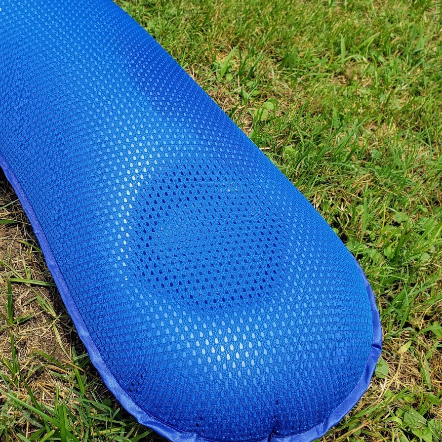 Aqua 3-in-1 Pool Float Lounge Chair Inflate Mesh Hammock Blue Floral Pineapple