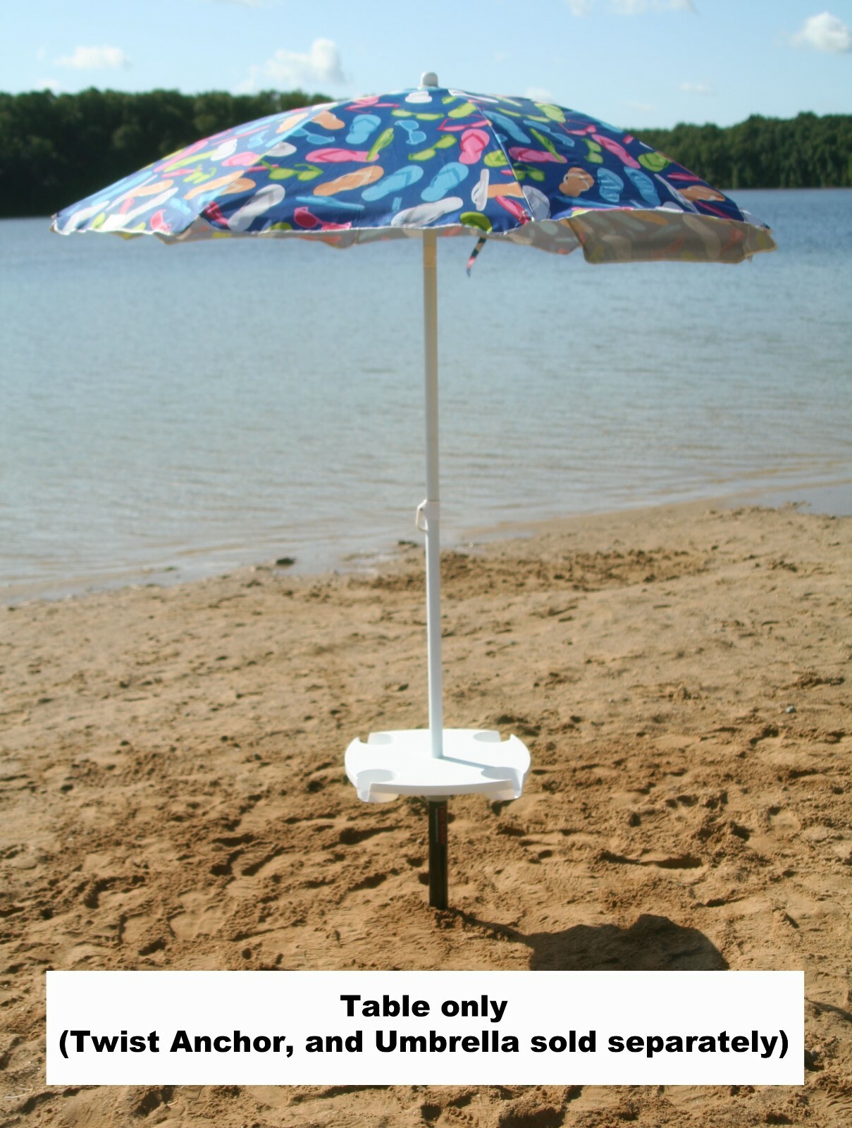 Sandbar Anchor Table, Beach Table, Sand Anchor Table, Twist Anchor Table,