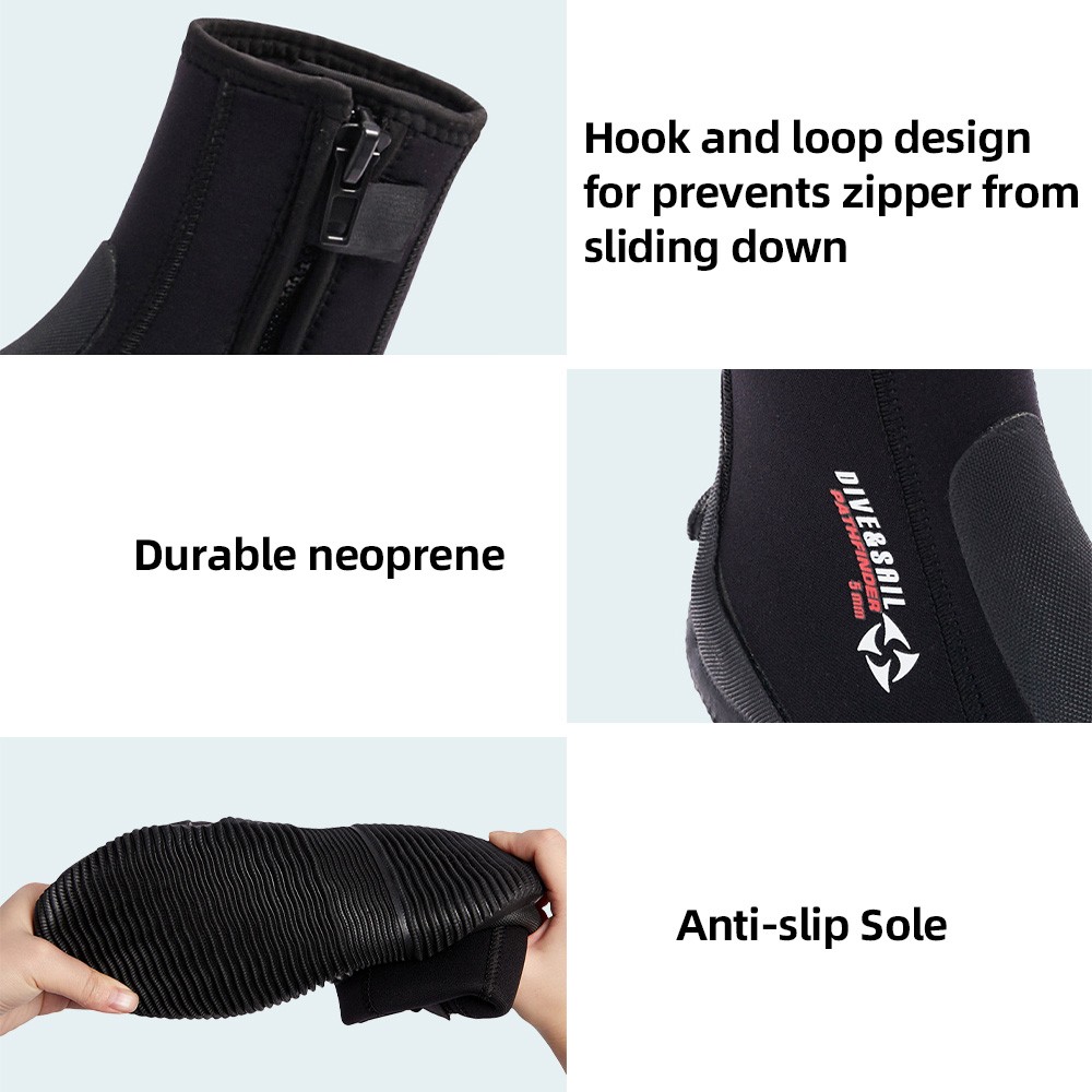 Neoprene Dive Boots Anti-slip Surf Booties Scuba Diving Boots For Sailing T TTOJ