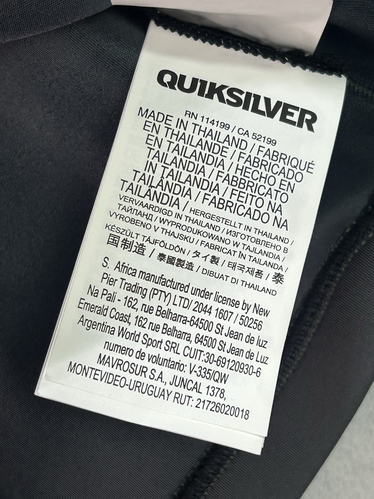 Quiksilver Syncro 1.0mm Wetsuit Top Men XXL Long Sleeve Surf Dive BodyBoard Swim