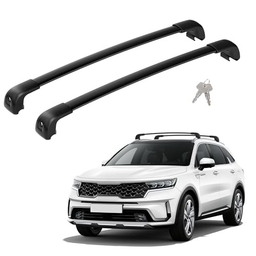 300Lbs Lockable Roof Rack Cross Bars Compatible with For 2021-2026 Kia Sorento
